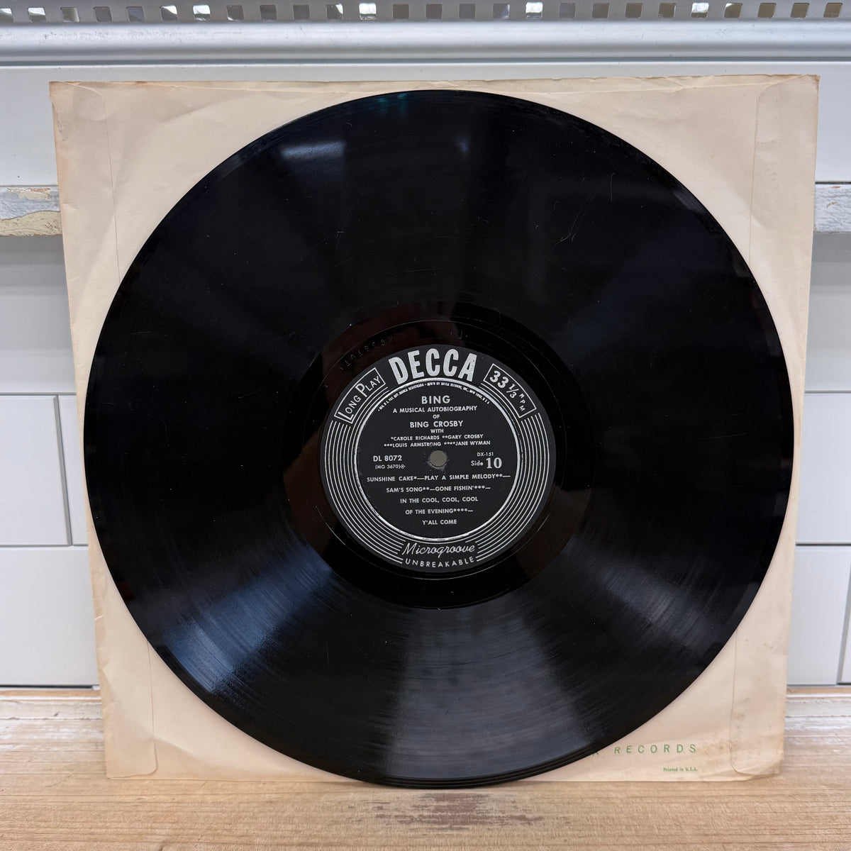 Bing Crosby A Musical Autobiography 5 LP Vinyl Set 1954 Decca DX-151