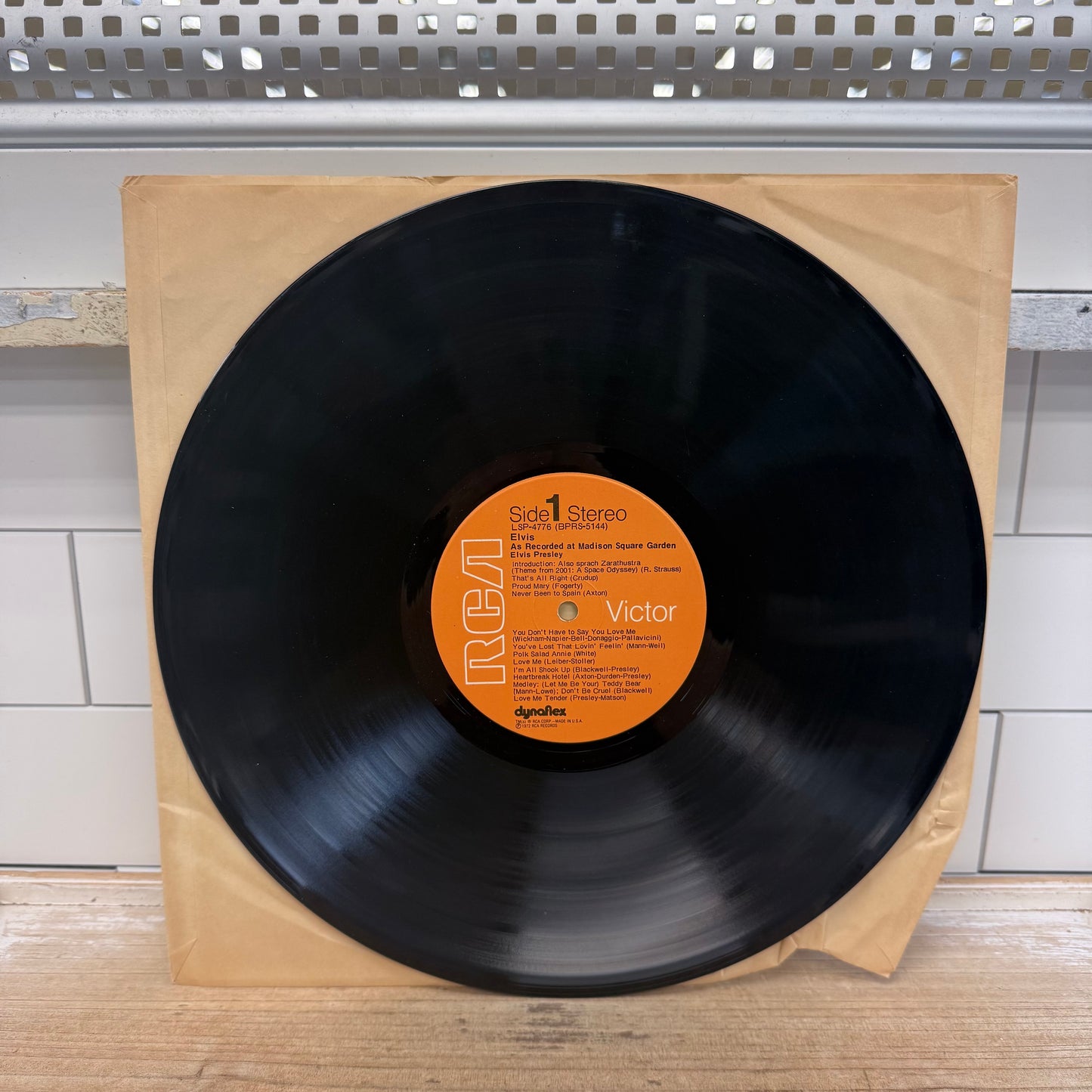 Elvis As Recorded at Madison Square Garden Vinyl 1972 #LSP4776