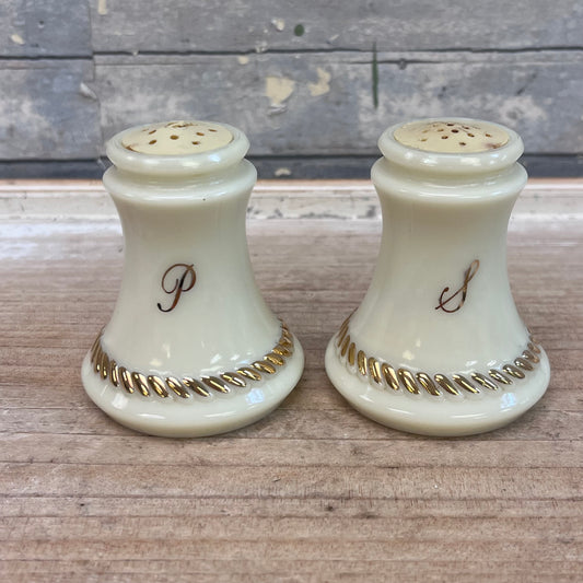 Wheatonware Salt & Pepper Shakers, Cerama Opal Glass