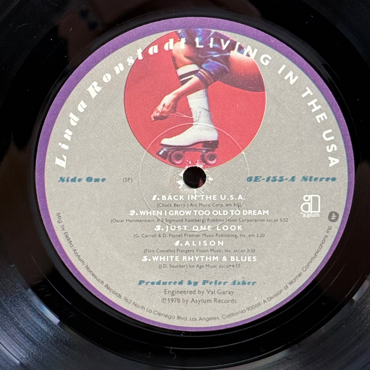 Linda Ronstadt Living in the USA Vinyl Record 1978 #6E-155