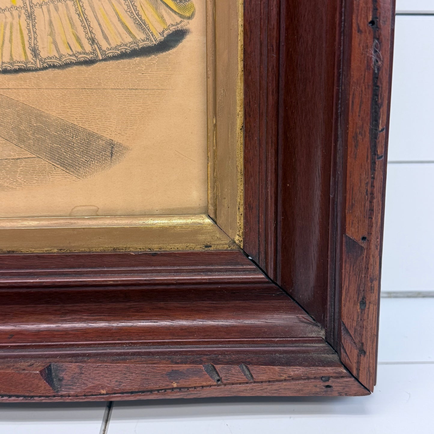 French Fashion Plate Gilquin Fils Paris 1850s Engraving