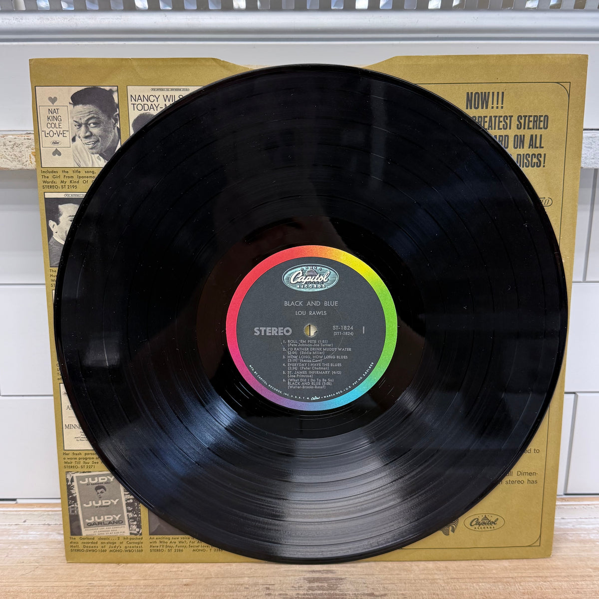 Lou Rawls Black and Blue Vinyl LP 1963 -- ST-1824