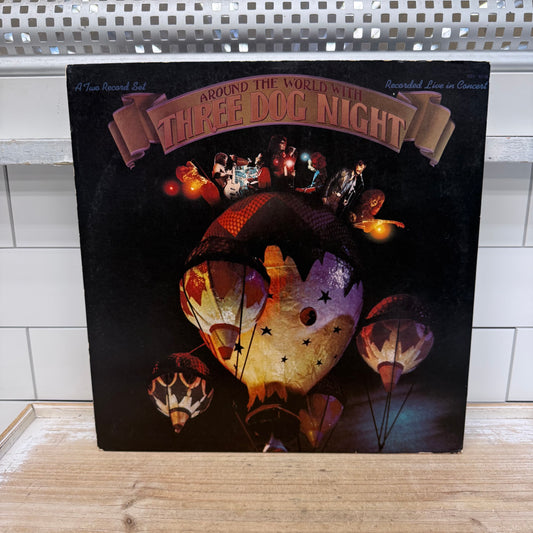Three Dog Night Around the World Double Vinyl LP 1973
