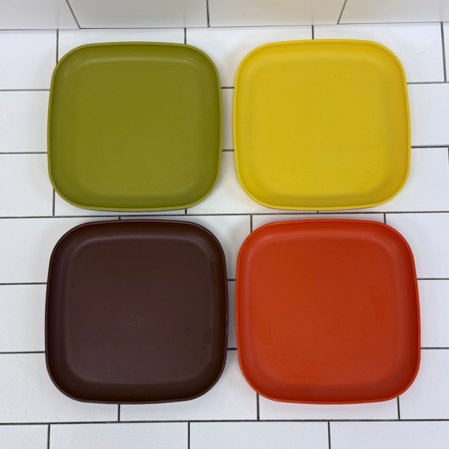 Vintage Tupperware 1970s Plastic Tumblers Set of 10