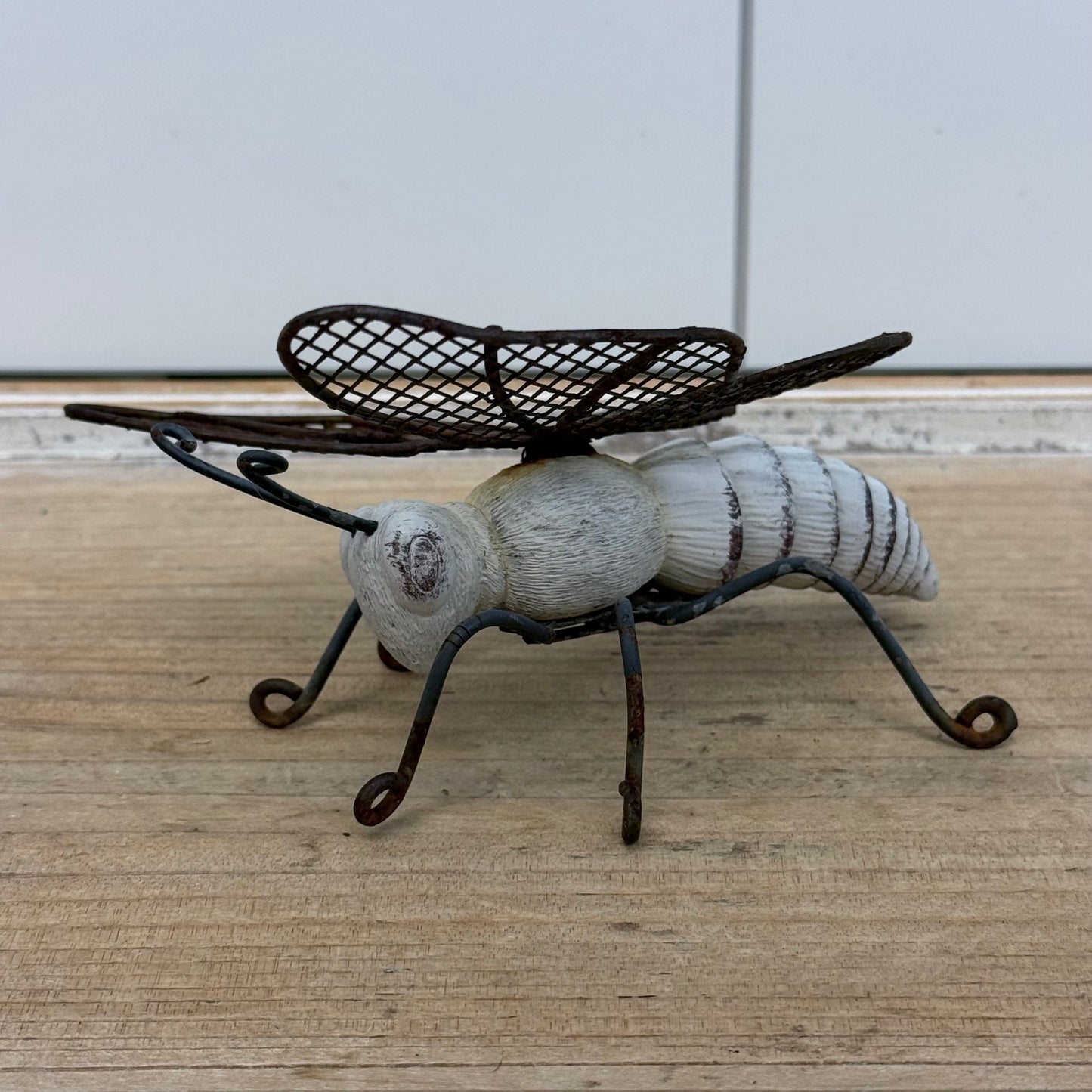 Brass Frog Grasshopper Butterfly Figurine Decor Lot Set of 3