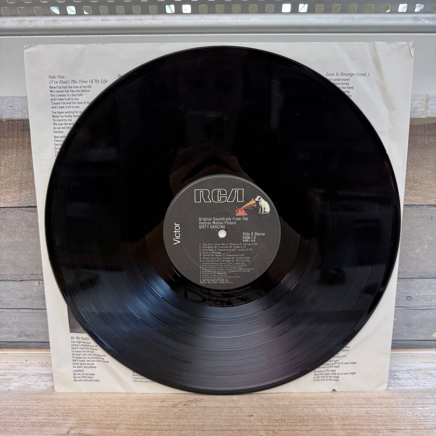 Dirty Dancing Motion Picture Soundtrack Vinyl Record, 1987