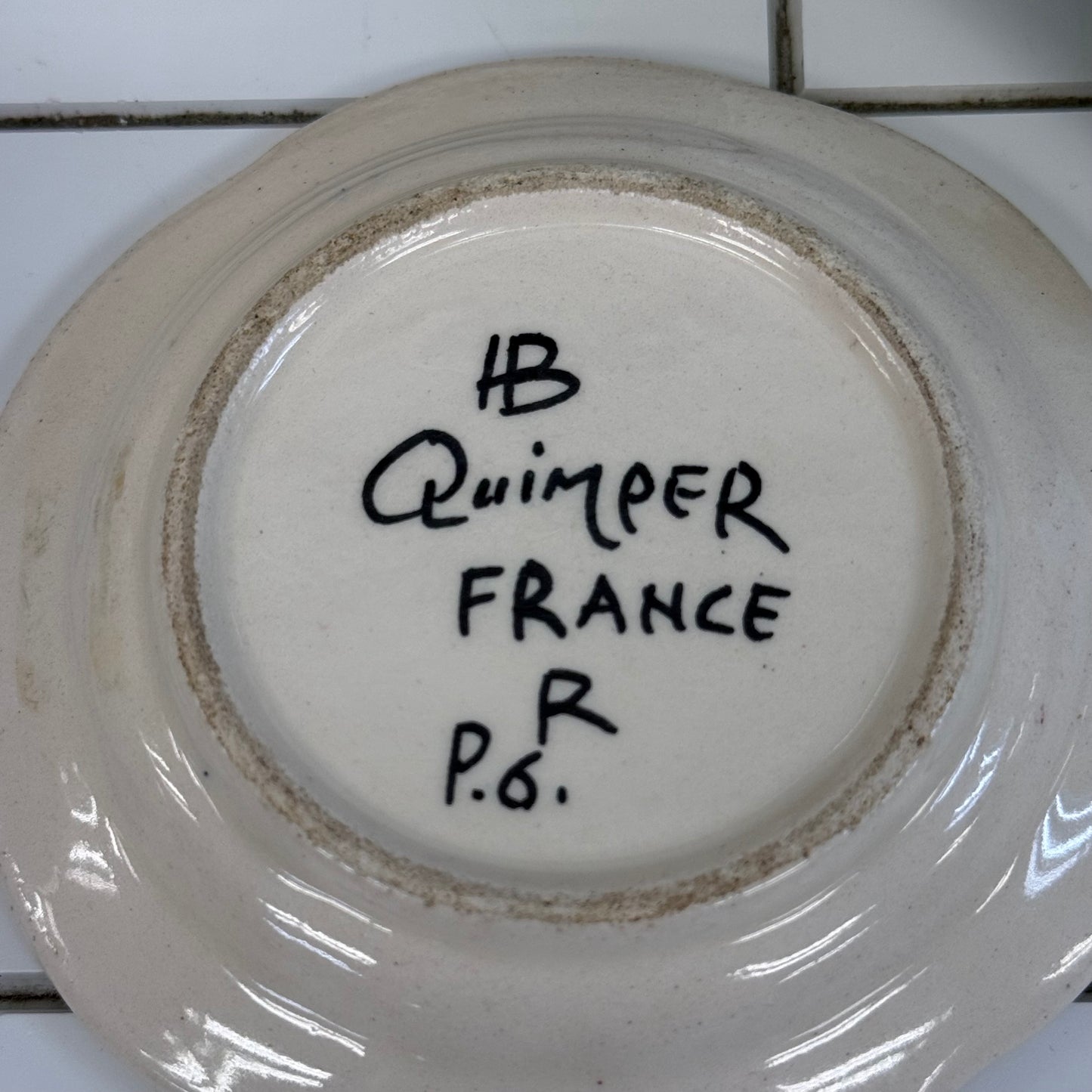 European Hand Painted Pottery Lot Quimper Modra Portugal Set of 5