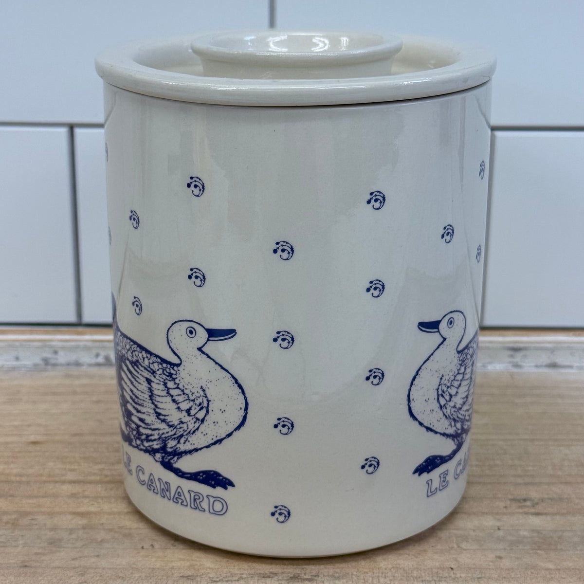 Taylor & Ng Le Canard Duck Ceramic Canister 1984