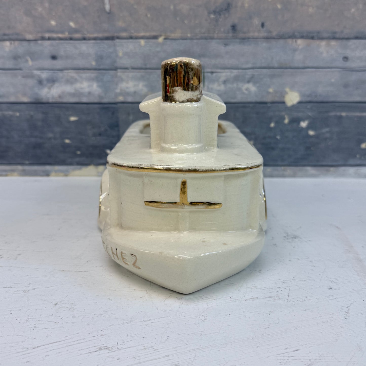 Steamboat Ceramic Planter, 1950s