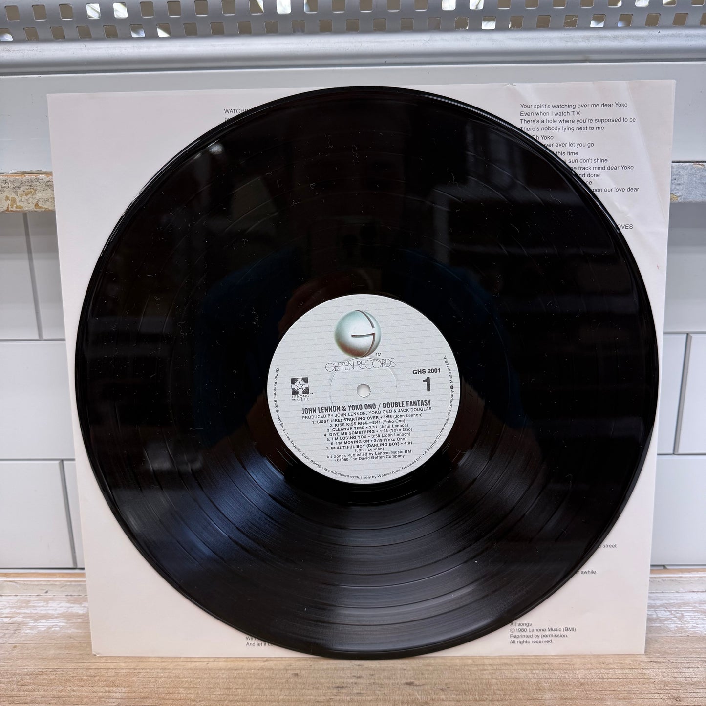 John Lennon Yoko Ono Double Fantasy Vinyl LP 1980