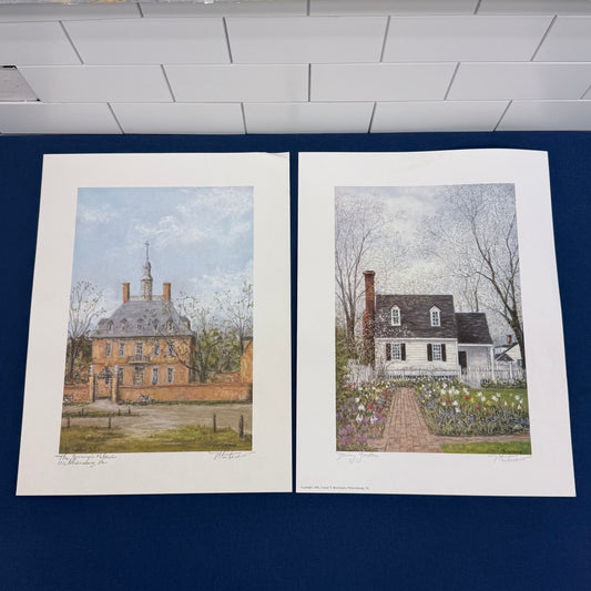 Caesar Monturano Colonial Williamsburg Prints Signed