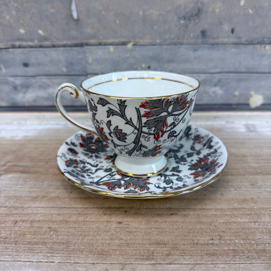 Clarence Bone China Teacup & Saucer
