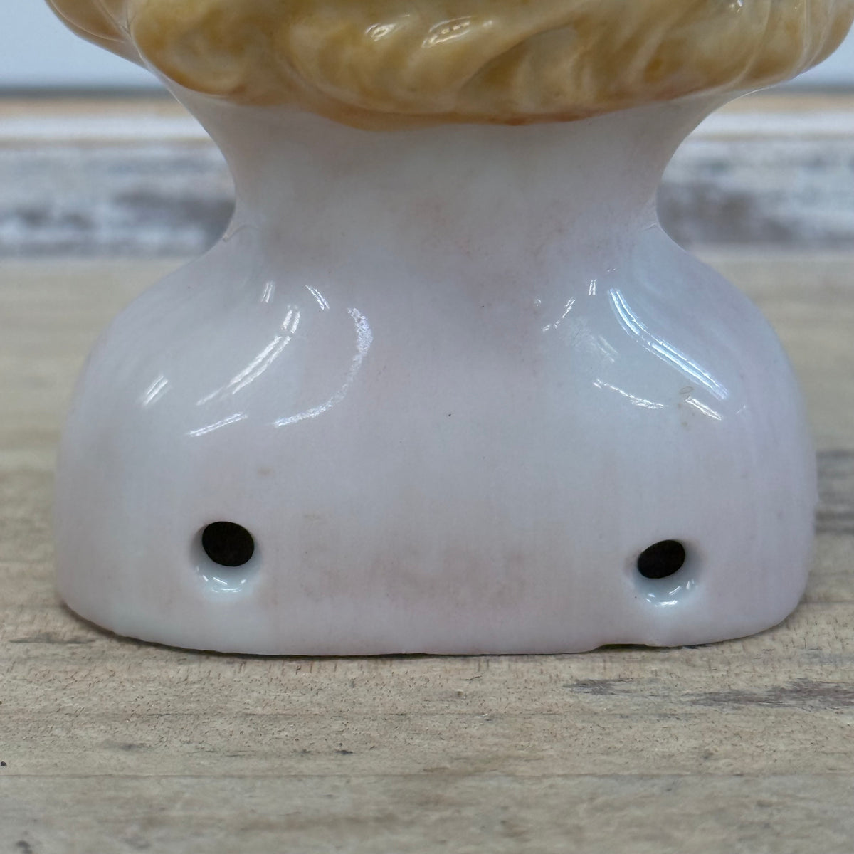 Porcelain Blonde China Doll Shoulder Head