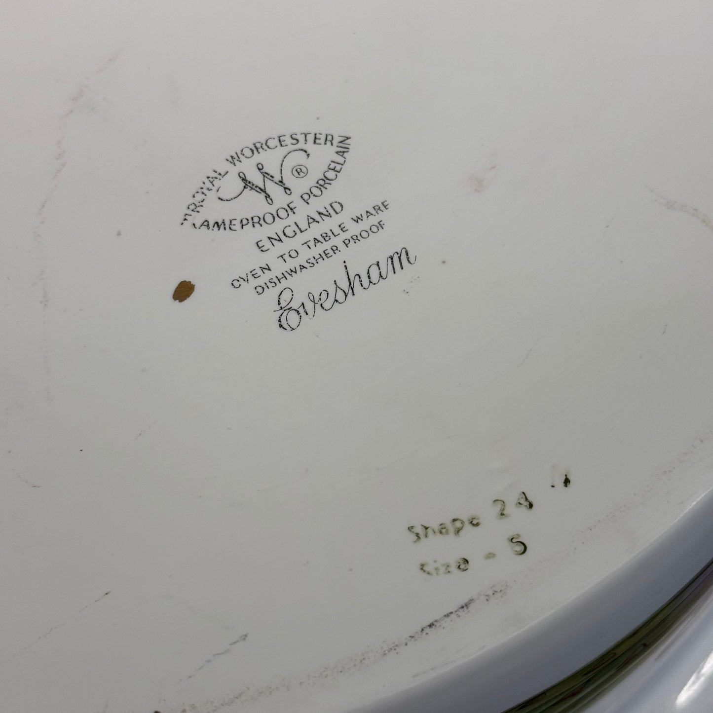 Royal Worcester Evesham Gold Covered Casserole Dish England
