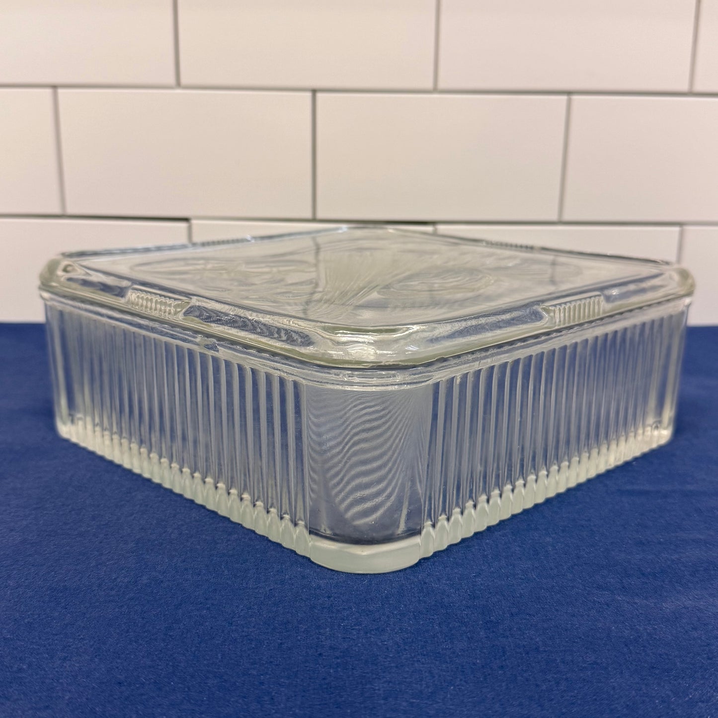 Anchor Hocking Garden Harvest Glass Refrigerator Dish & Lid