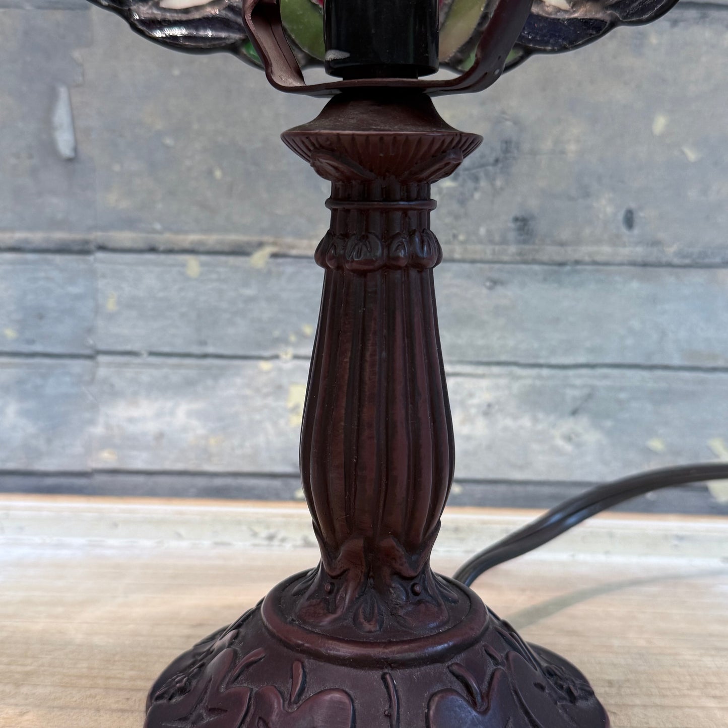 Dragonfly Tiffany Style Stained Glass Accent Lamp