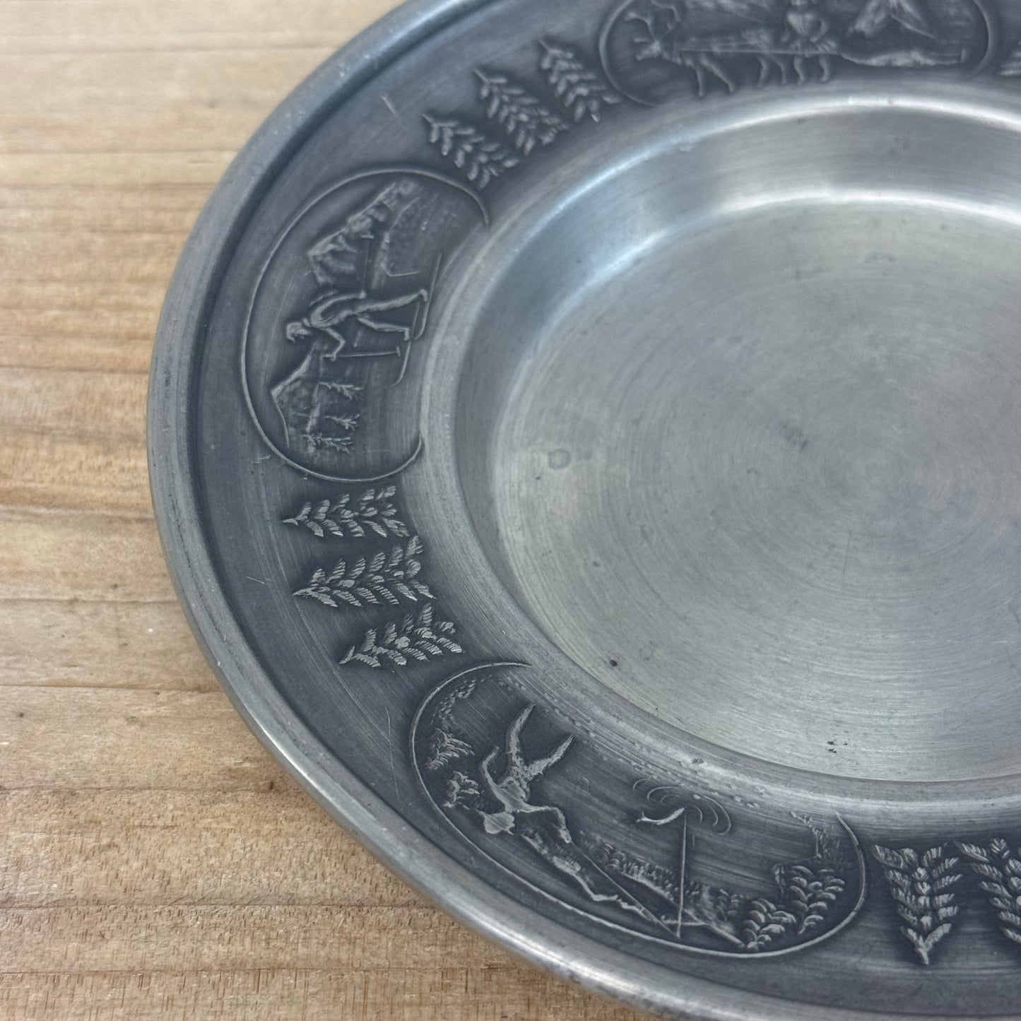 Vesttinn Norway Embossed Pewter Dish