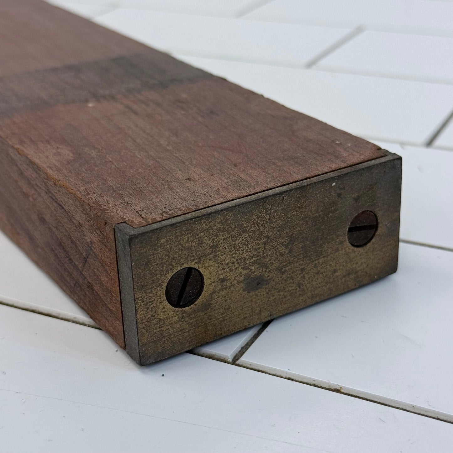 Stanley No. 3 Adjustable Cherry Wood Brass Level 30” 1920s-1930s