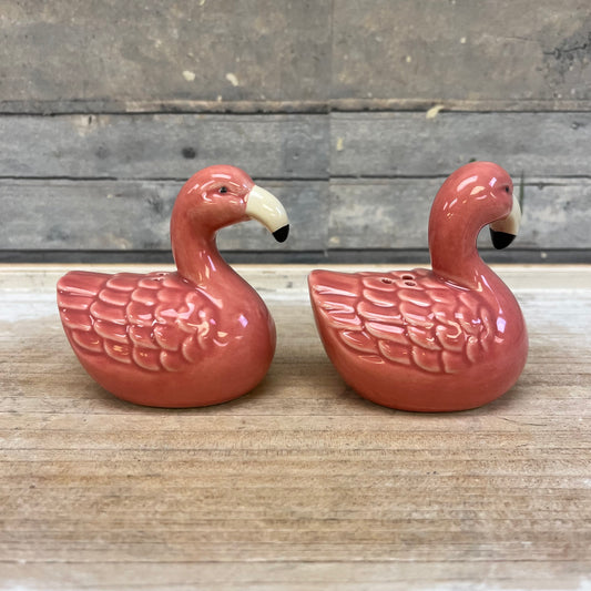 Flamingo Ceramic Salt & Pepper Set