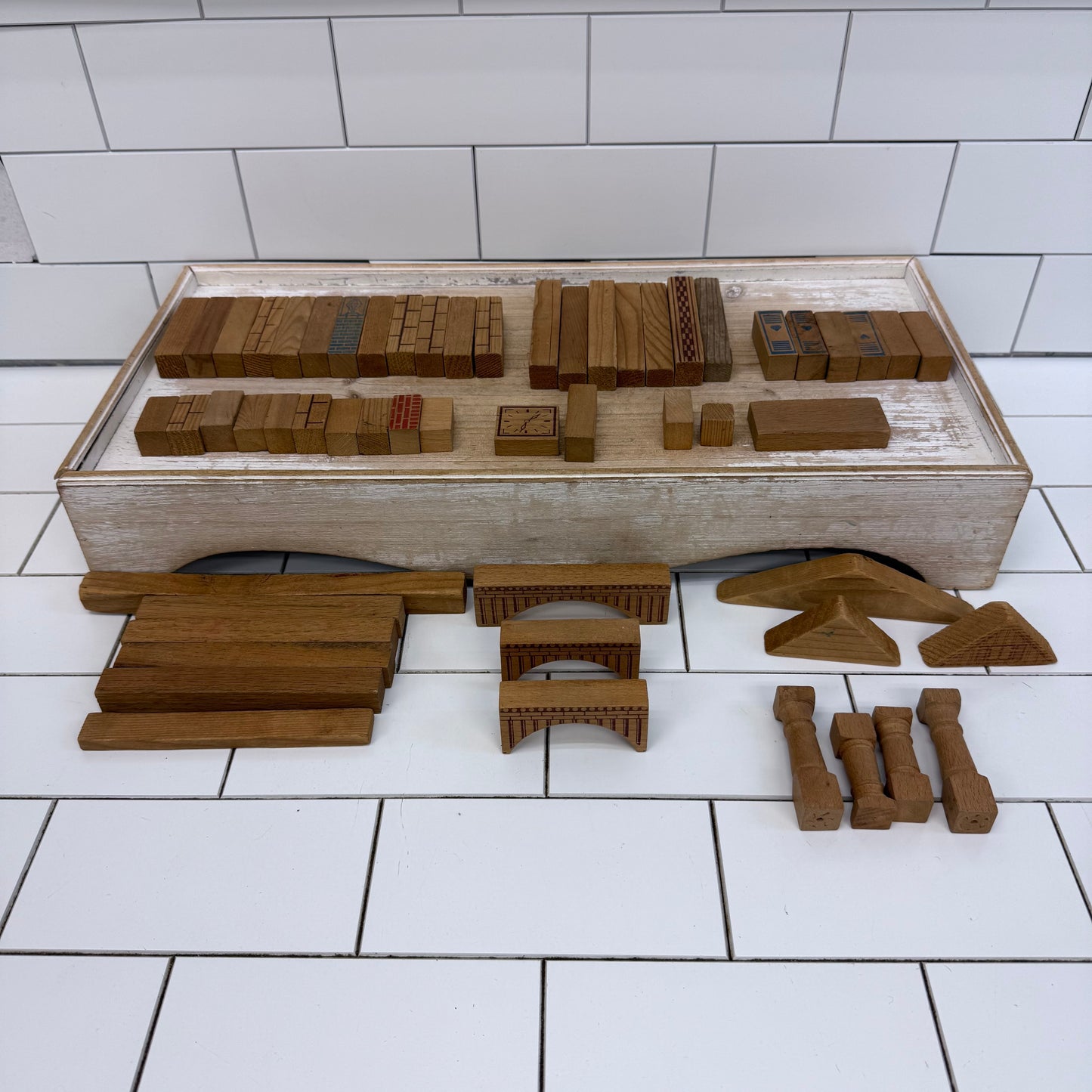 Mid-Century Educational Architectural Block Set