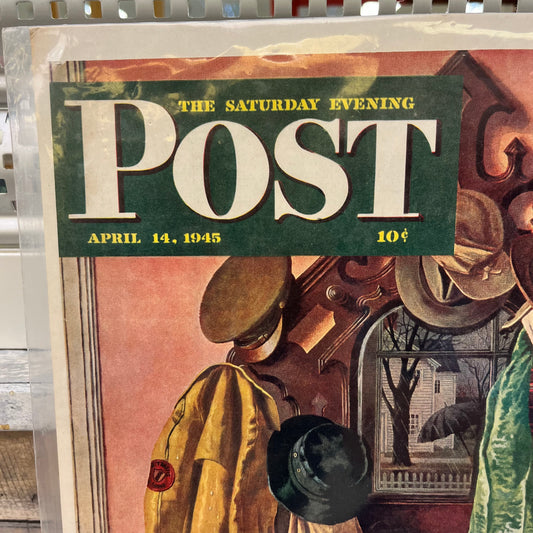 The Saturday Evening Post Cover, April 1945