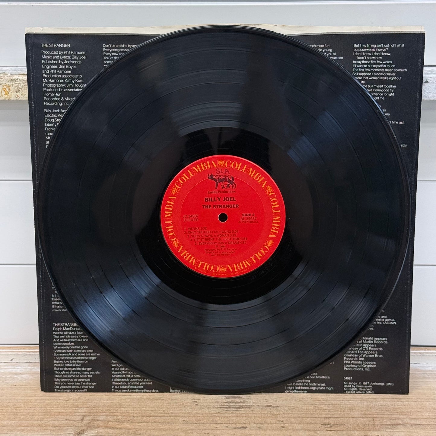 Billy Joel The Stranger Vinyl Record LP 1977 #JC34987