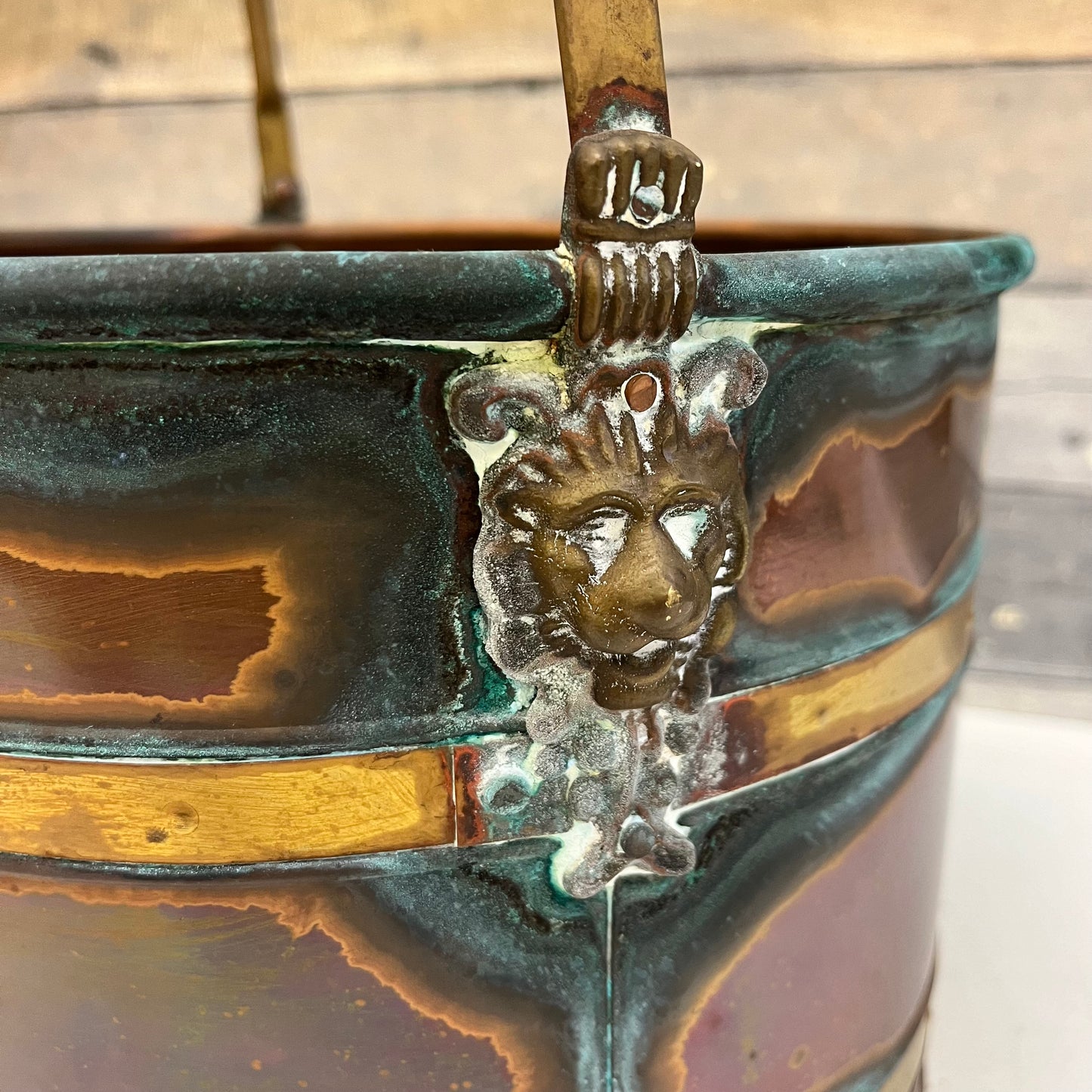 Dutch Copper & Brass Coal Bucket