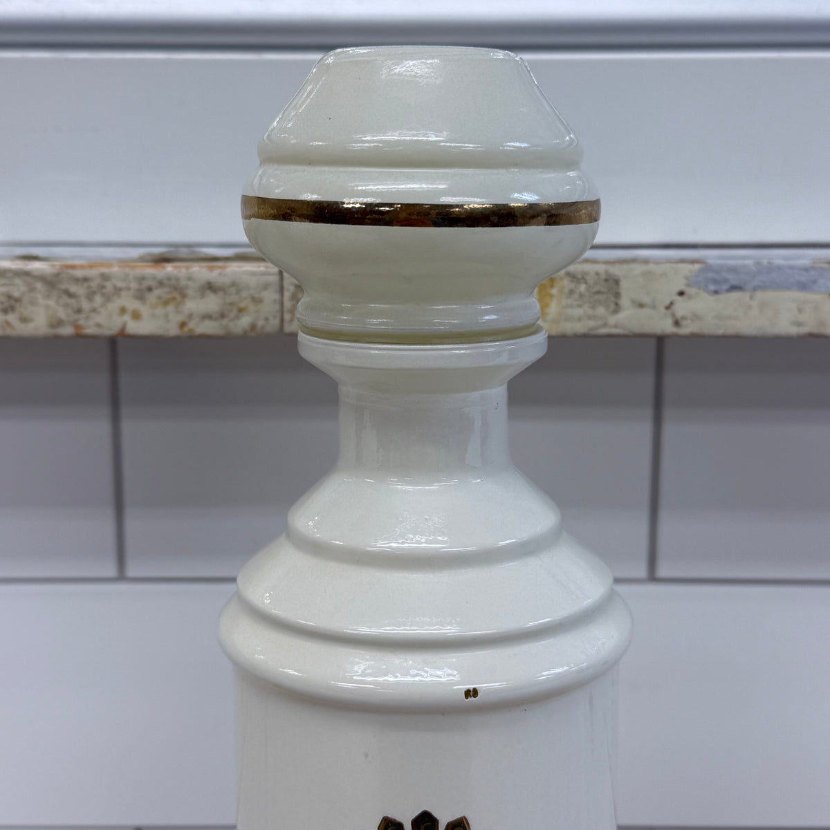 Vintage Jim Beam Regal China Fleur de Lis Decanter 13”