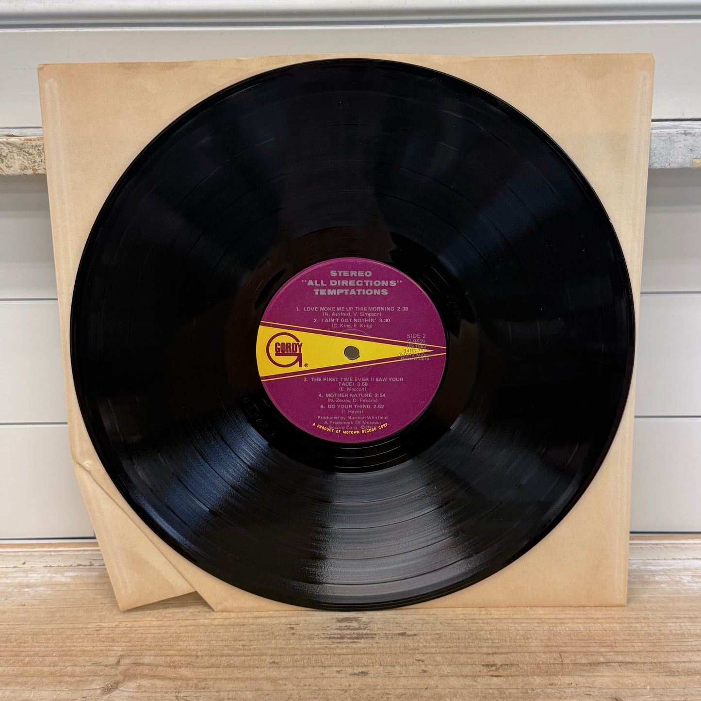 The Temptations All Directions Vinyl Record LP 1972 #G 962L