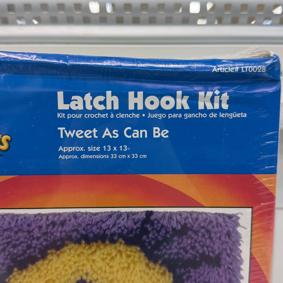 Caron Looney Tunes Tweety Bird Latch Hook Kit Sealed