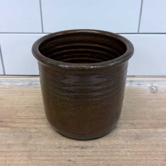 Liberty Pottery Ohio Brown Stoneware Crock