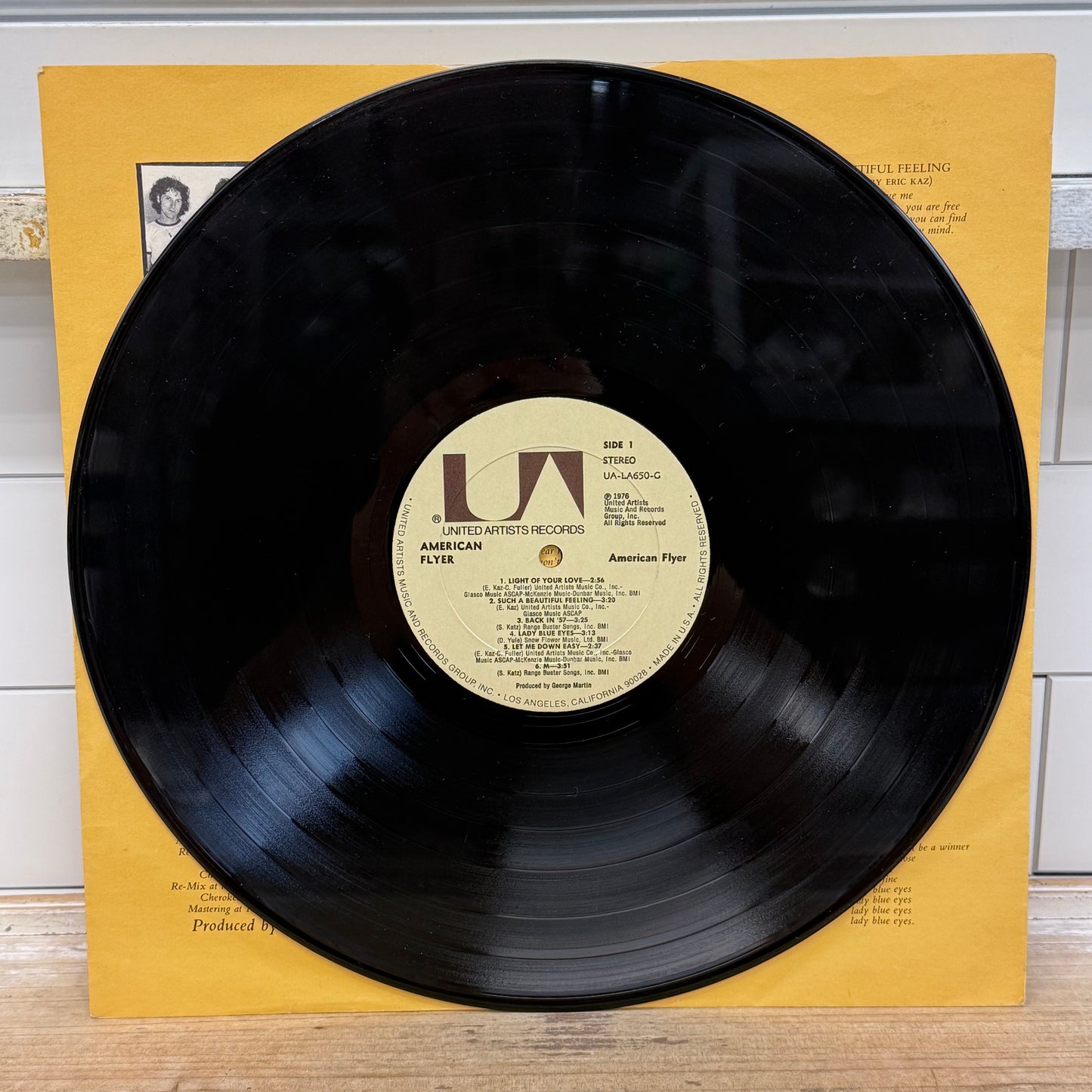 American Flyer Self Titled Vinyl LP 1976 United Artists #UA-LA650-G