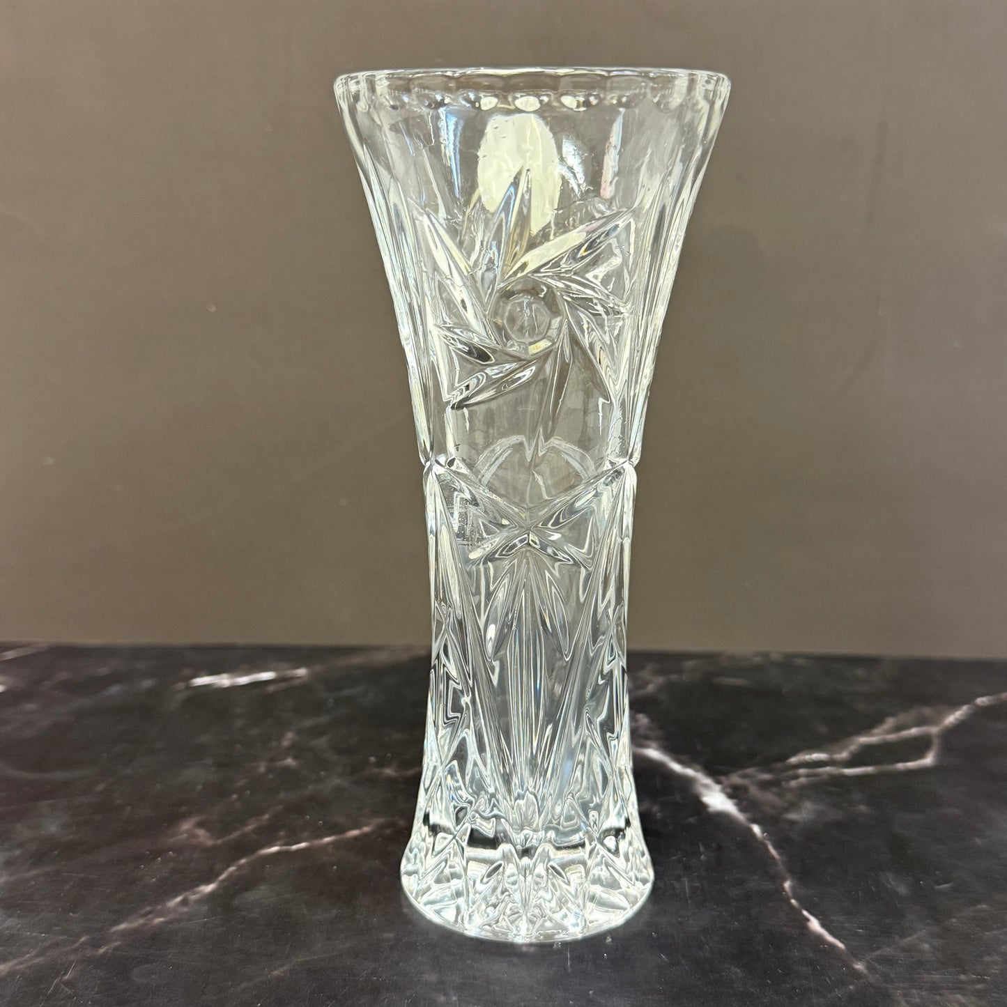 Lenox Star Cut Crystal Vases, Set of 2 1990s