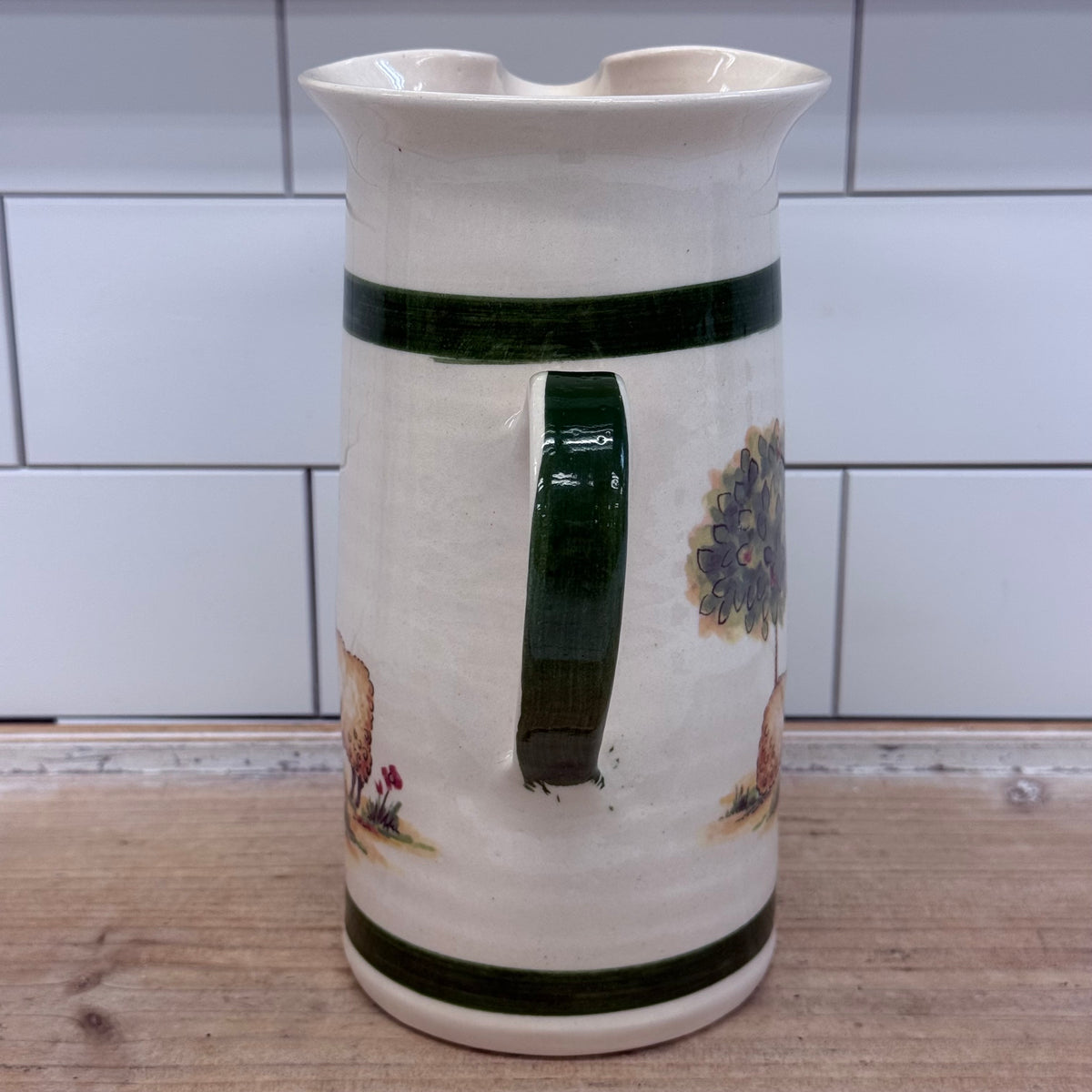 Tranquilline Etruria England Sheep Pottery Pitcher Antique 1920s
