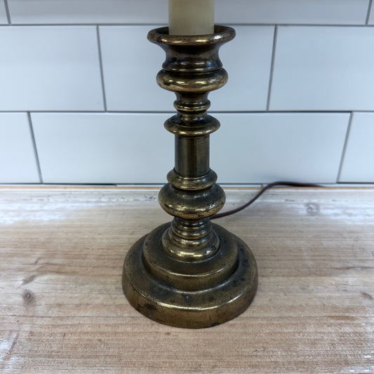 Brass Lamp & Golfing Lampshade