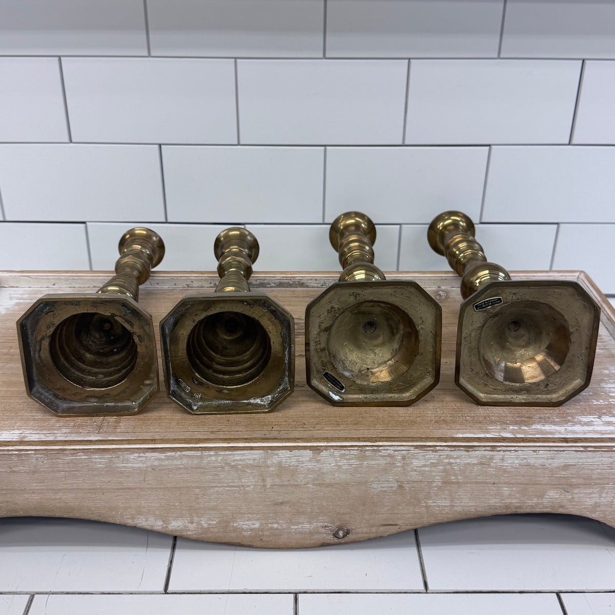 Solid Brass Candle Holder Selection