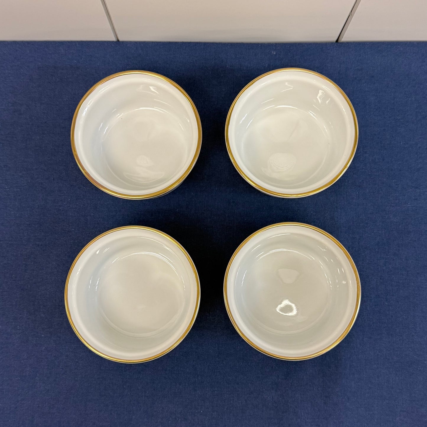 Royal Worcester Evesham Gold Ramekins  Set of 4  Vintage 1960s