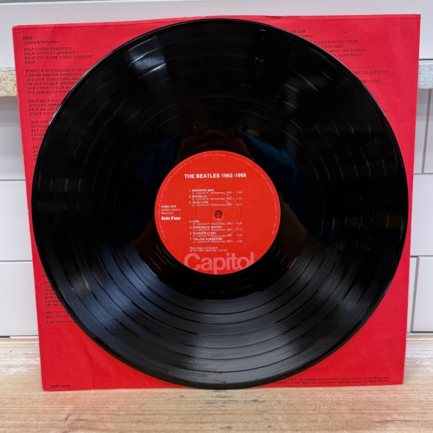 The Beatles 1962-1966 Red Album Double LP 1973