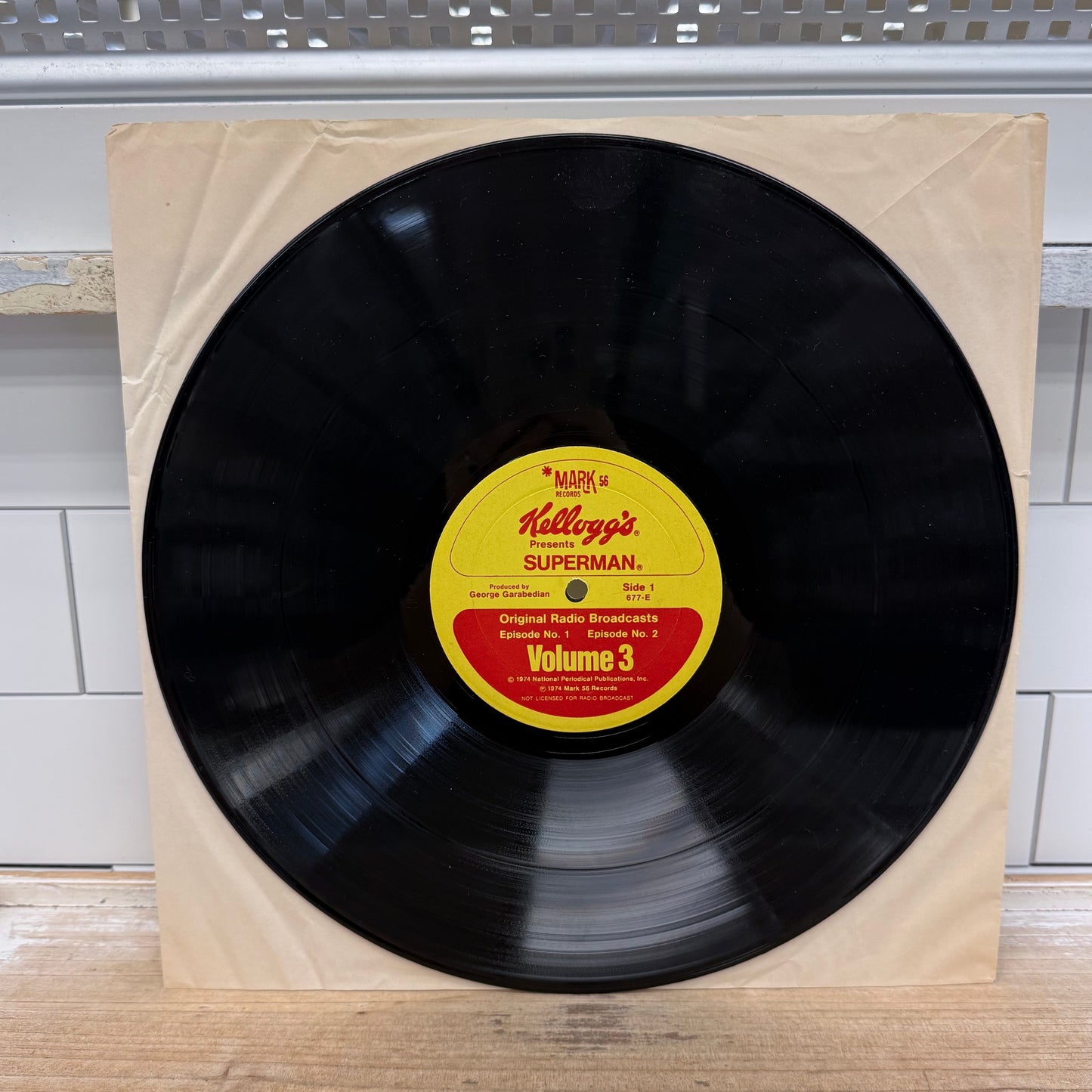 Kellogg’s Superman Radio Broadcast Vinyl Volumes 2-4 1974 #677