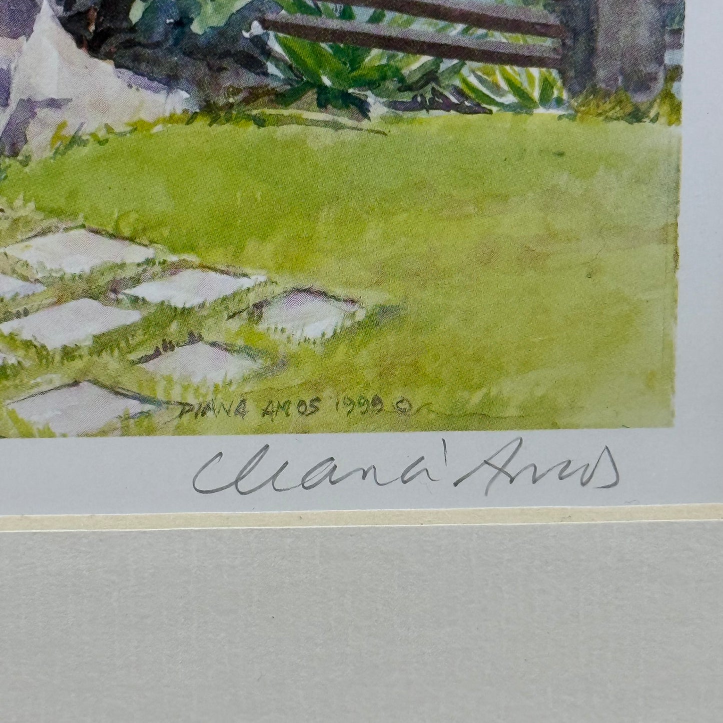 Diana Amos Moongate at Honeymoon Point Signed Print 1999