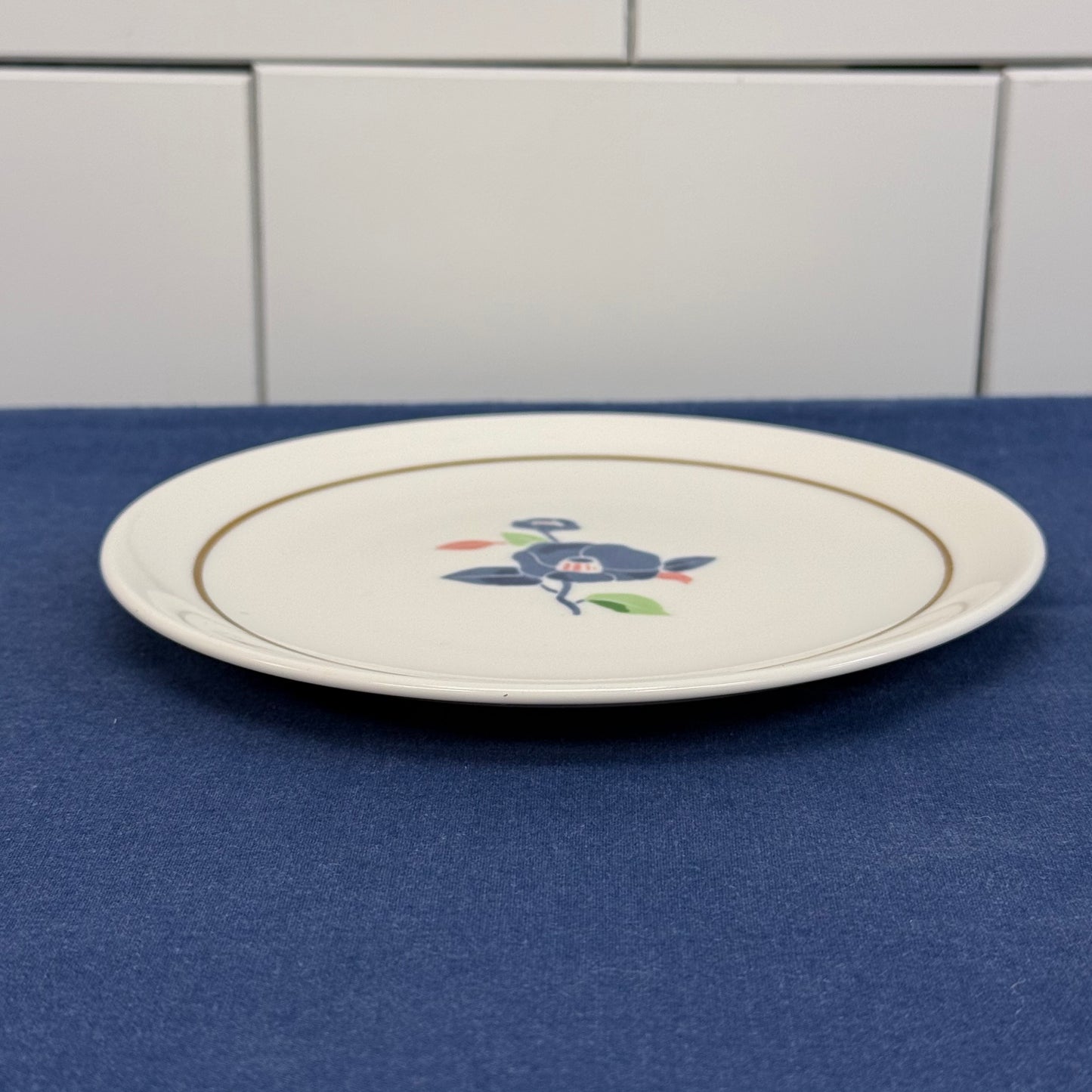 MCM Japanese Porcelain Floral Plates Set of 5