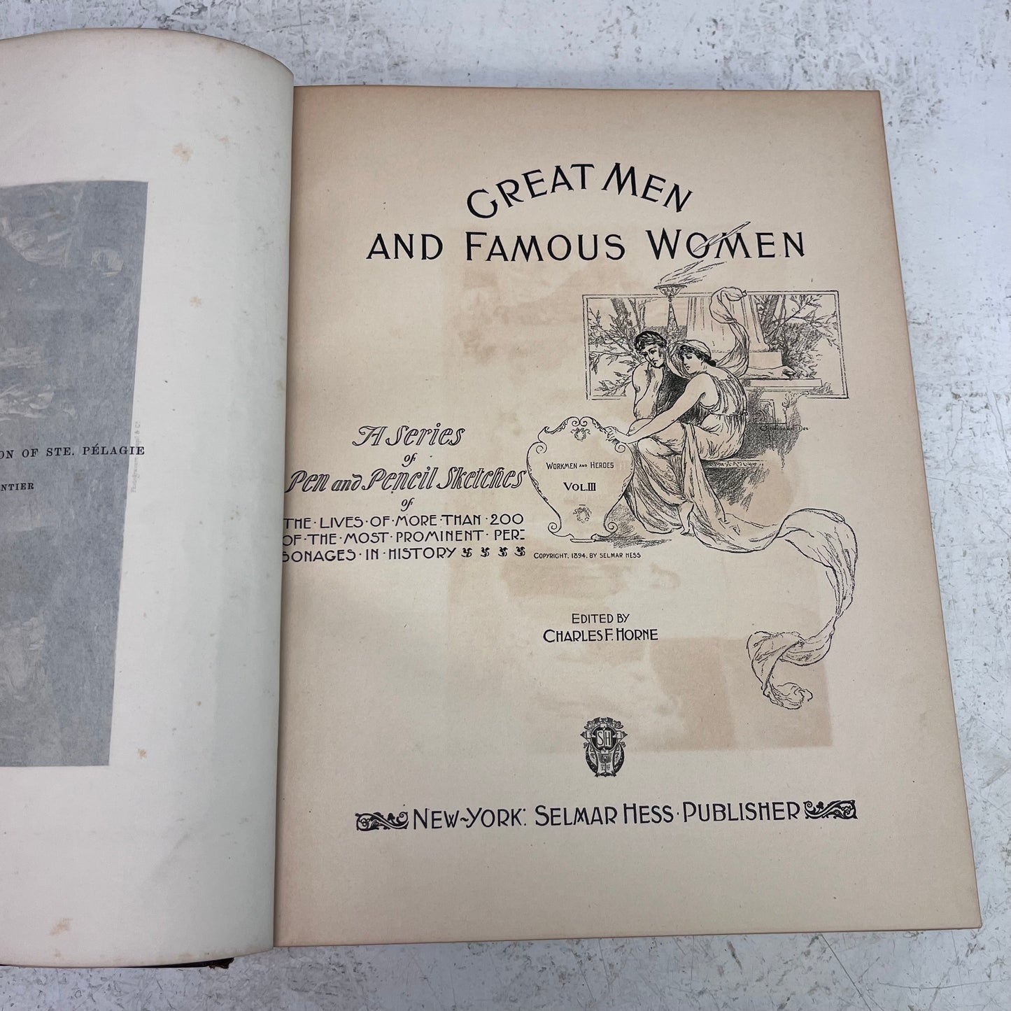 Great Men and Famous Women Illustrated 4 Volume Set, 1894