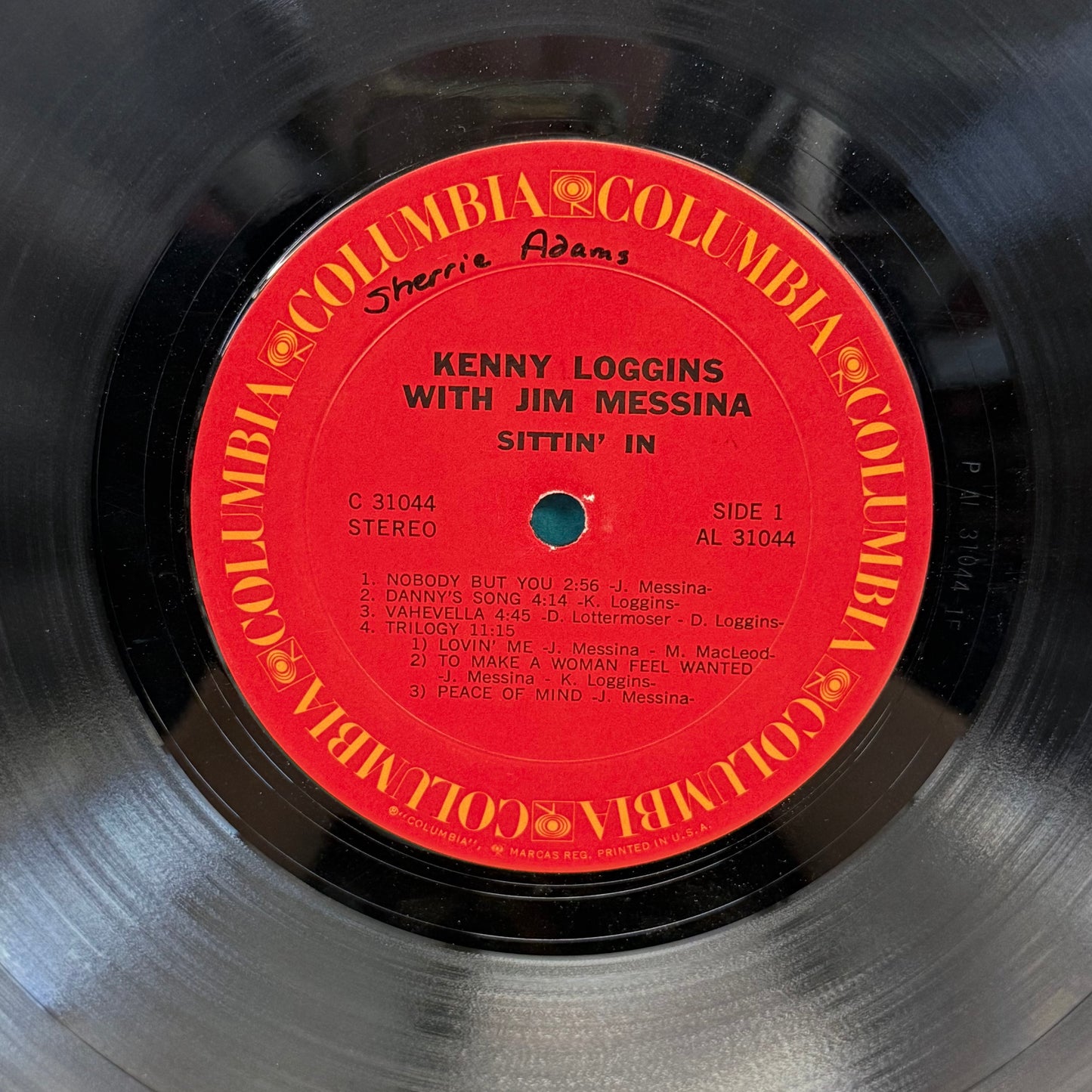 Kenny Loggins with Jim Messina Sittin’ In Vinyl LP 1971 #C31044