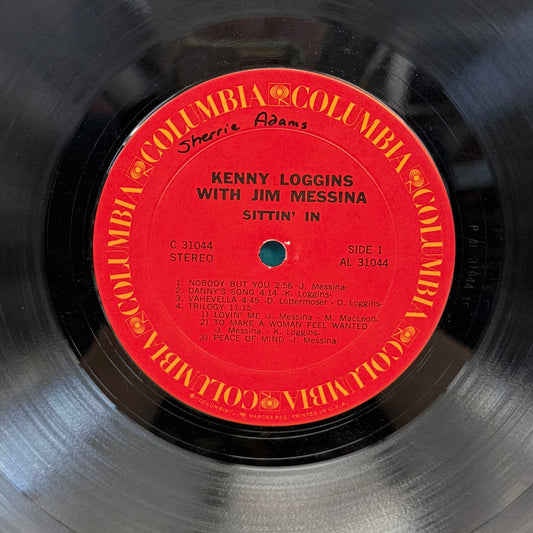 Kenny Loggins with Jim Messina Sittin’ In Vinyl LP 1971 #C31044