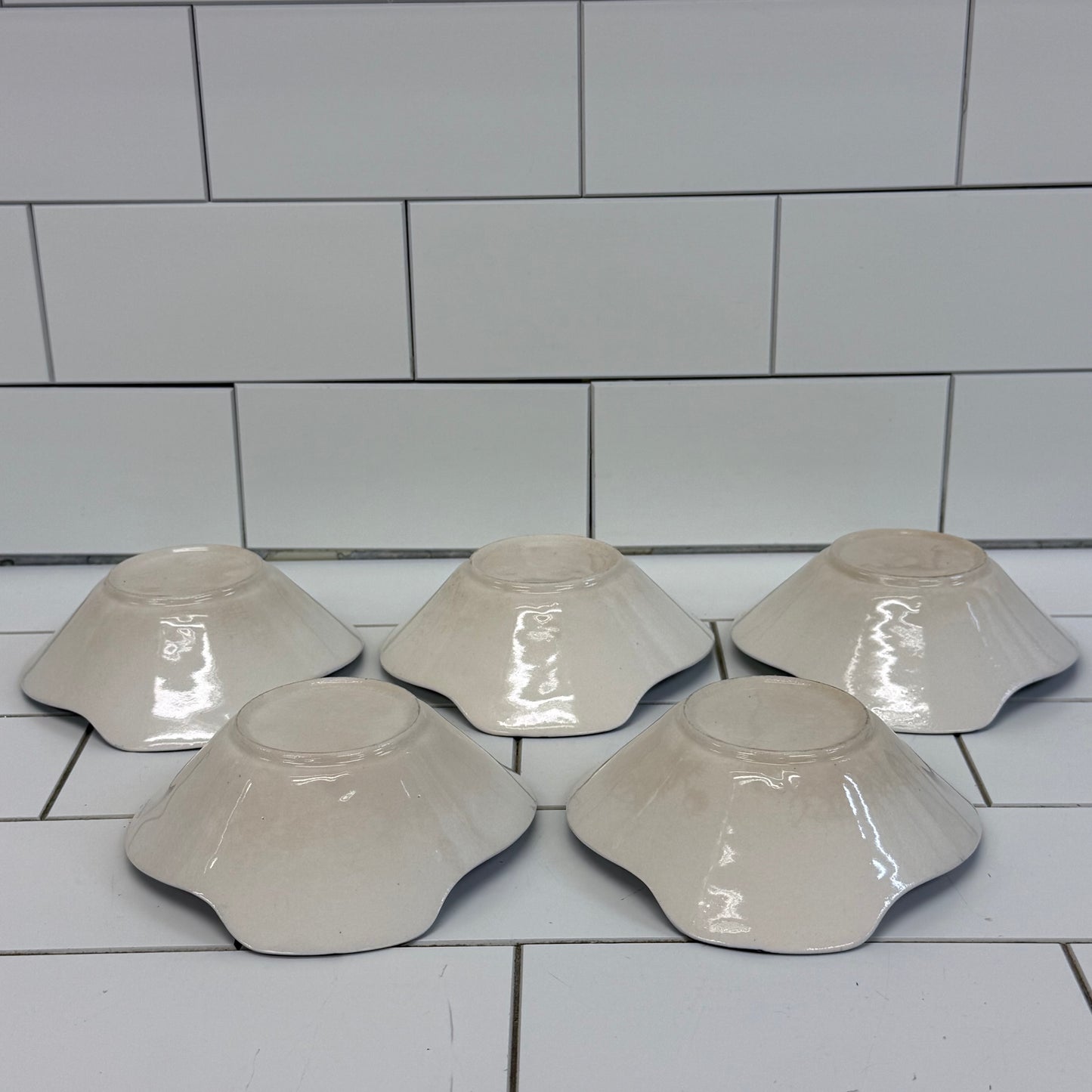 Japanese Karako Donabe Cooking Pot & Rice Bowls Set Transferware