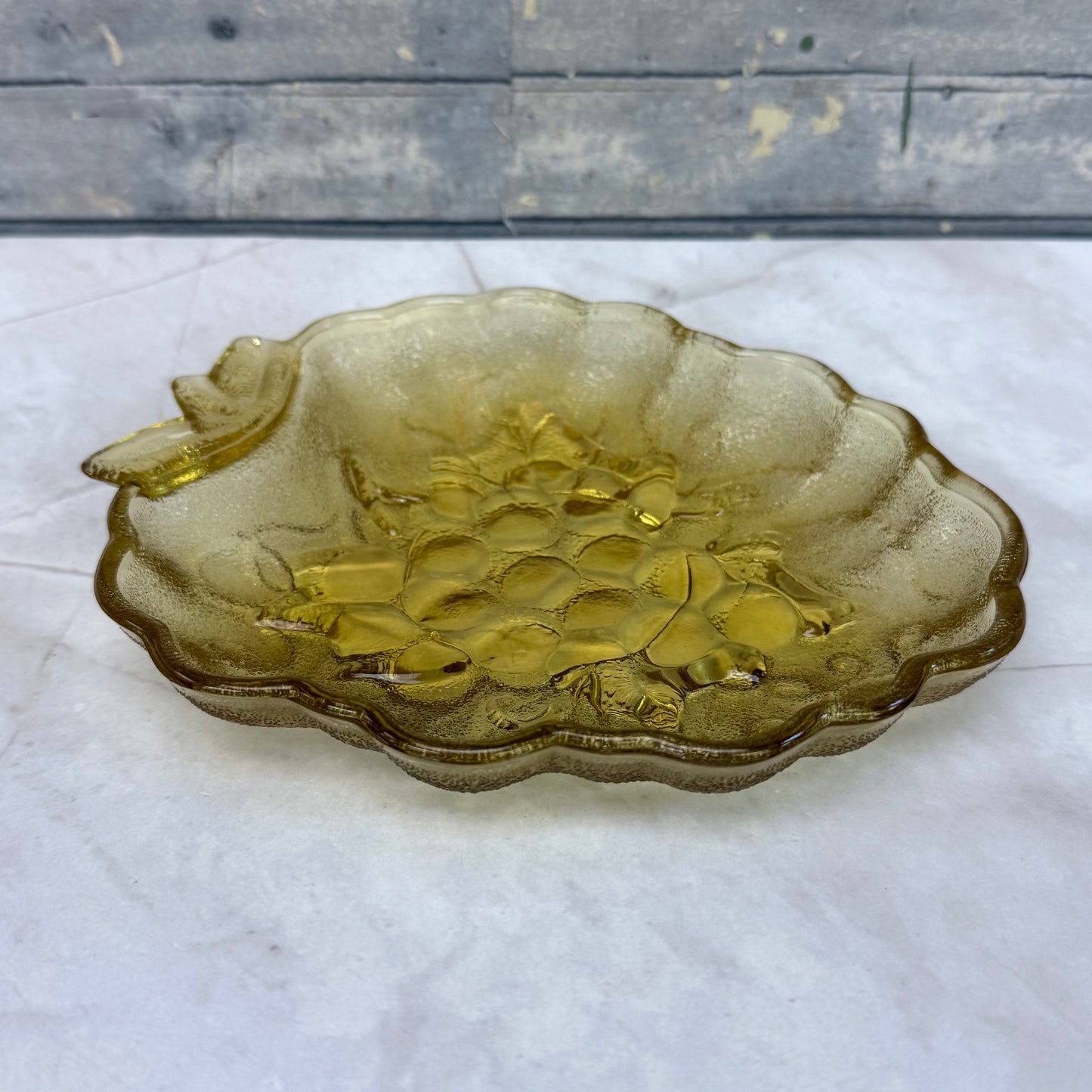 Embossed Grape Shaped Glass Dish Selection