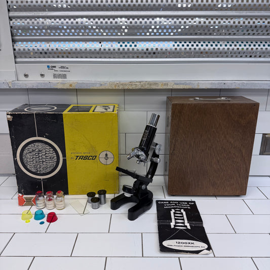 Tasco 1200XK Microscope Kit with Case 1970s