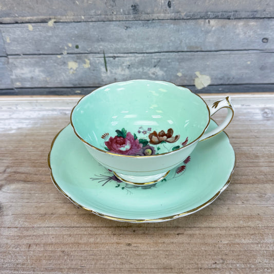 Paragon Double Warrant Bone China Teacup & Saucer 1930s