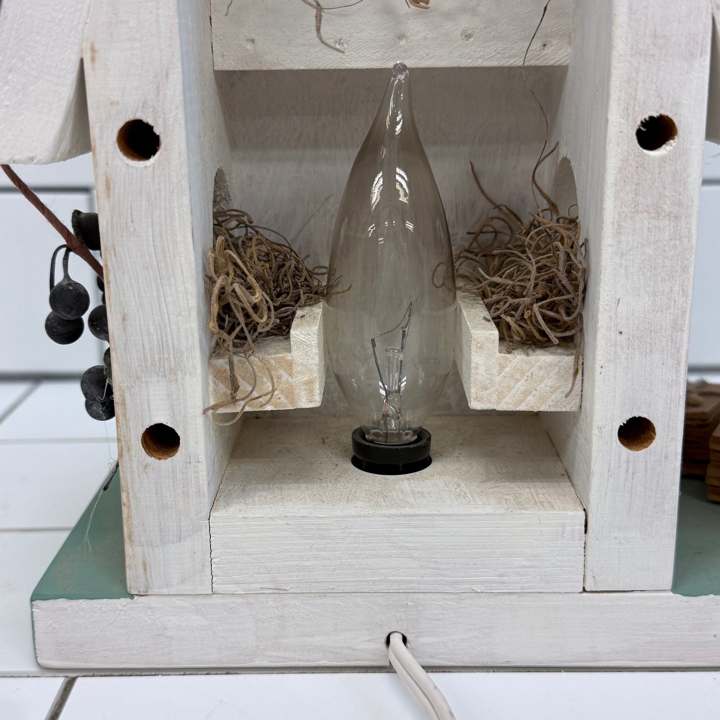 Birdhouse Cottagecore Accent Lamp Decor