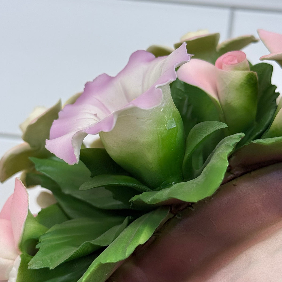 Capodimonte Italy Porcelain Floral Bouquet